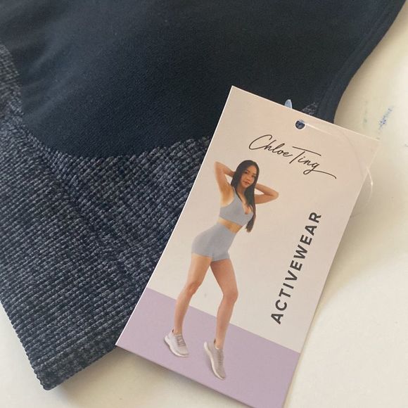 Chloe Ting Women's Seamless Sports Bra with Wide Bottom Band Size Medium - Picture 3 of 5